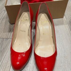 Christian Louboutin Red Patent Leather Heels